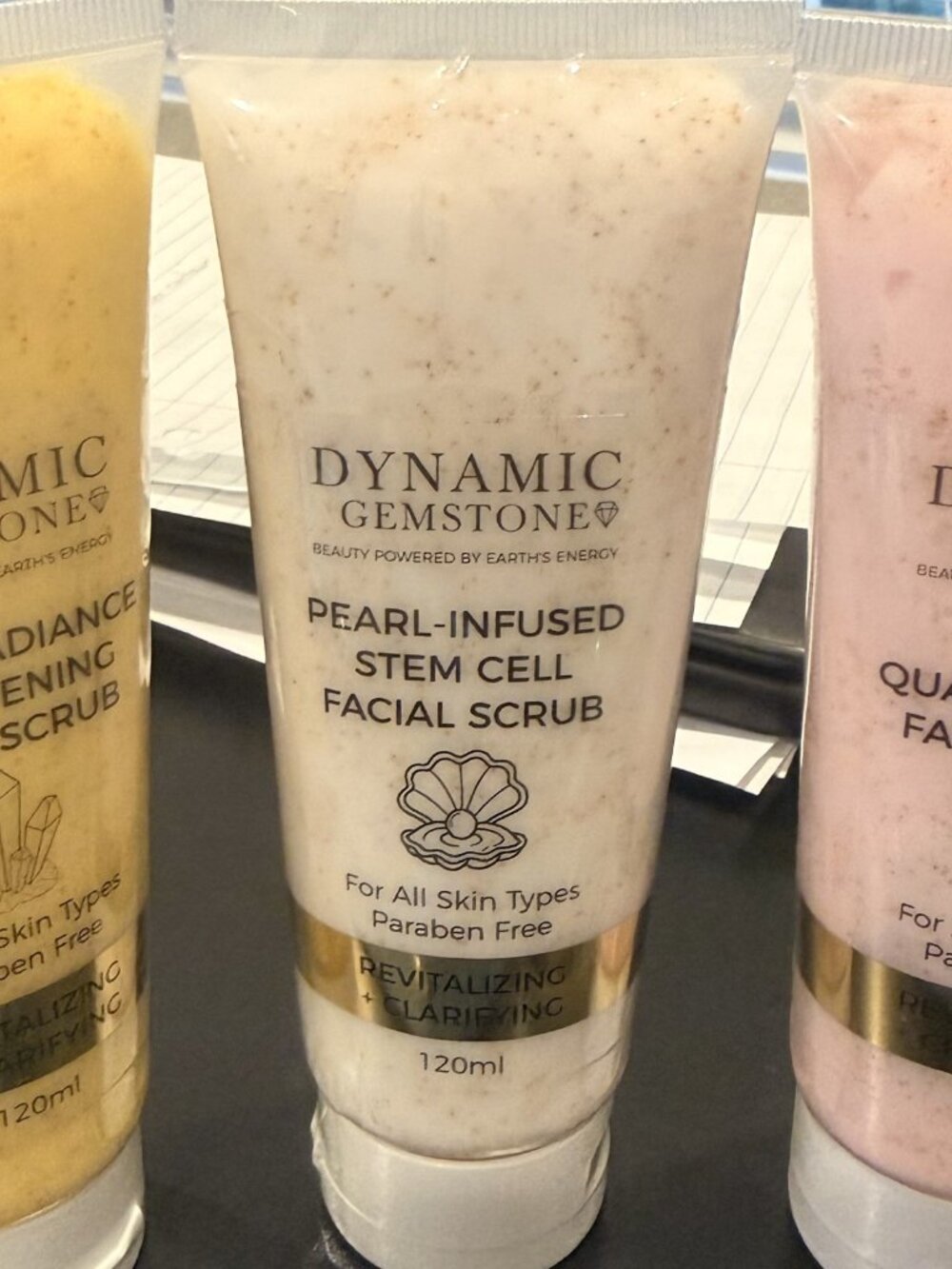 Dynamic Gemstone 3-piece Facial Scrub Set